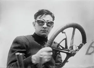 Robert R Prints: Bob Burman, race car driver, between c1910 and c1915. Creator: Bain News Service