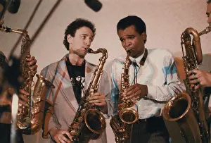 Cambridge Prints: Bobby Watson, 29th Street Saxophone Quartet, Cambridge, 1989. Creator: Brian Foskett