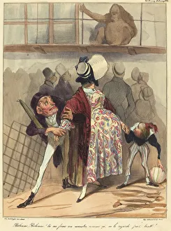 Bobonne... ne le regarde pas tant!, 1836. Creator: Honore Daumier