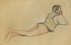 Novella Gallery: Boccaccio: The Opening Scene in Decamerone (Decameron), c1900. Artist: James Dromgole Linton