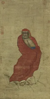 Cernuschi Museum Prints: Bodhidharma crossing the Yangzi jiang, between 1200 and 1399. Creator: Yan Hui