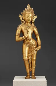 Quing Dynasty Prints: Bodhisattva, about 1700. Creator: Unknown