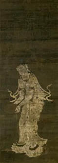 Bodhisattva Collection: The Bodhisattva Kannon, from the triptych Approach of the Amida Trinity, Kamakura Period