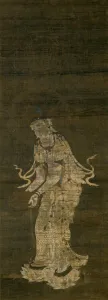 Avalokiteshvara Prints: The Bodhisattva Kannon, from the triptych Approach of the Amida Trinity, Kamakura Period