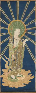 Yoga Tantras Prints: Bodhisattva Ksitigarbha, 18th century. Creator: Anonymous