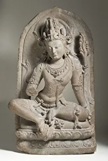 Maitreya Prints: The Bodhisattva Maitreya, 11th century. Creator: Unknown