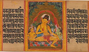 Bodhisattva Collection: Bodhisattva Maitreya, Leaf from... (Perfection of Wisdom) Manuscript, early 12th century