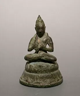 Manjusri Collection: Bodhisattva Manjushri (?), 9th / 10th century. Creator: Unknown