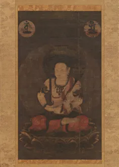 The Bodhisattva Manjushri (Monju Bosatsu), 13th century. Creator: Unknown