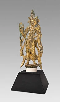 Metalwork Gallery: Bodhisattva in 'Thrice Bent'Pose (Tribhanga), Sui or early Tang dynasty
