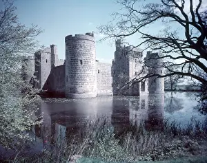 100 Years War Prints: Bodiam Castle, Sussex, c1955. Creator: Arthur Charles Kirby Ware
