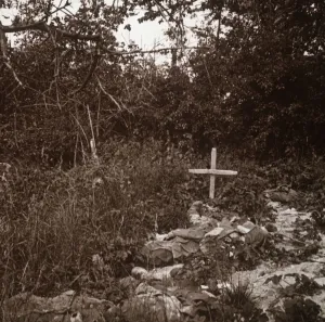 Body of German soldier, Ablain-Saint-Nazaire, Northern France, c1914-c1918