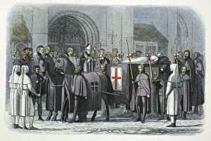 James Doyle Gallery: The body of Richard II brought to St Pauls Cathedral, London, 1400 (1864). Artist