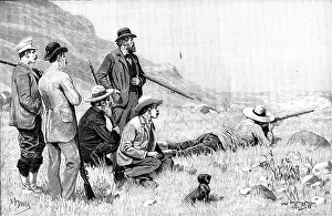 Beards Prints: Boer and British Shots: a friendly trial of skill in Swaziland, 1890. Creator: H. F. Davey