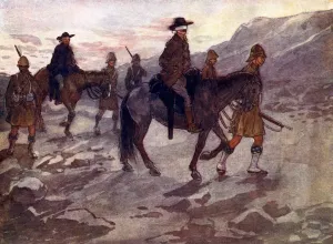 The Boer leaders were blindfolded and guarded by soldiers of the Black Watch, 1902, (1905). Artist: As Forrest