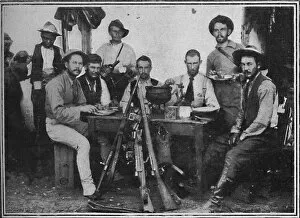 Black White Budget Gallery: Boer Telegraphists at Tea, 1900
