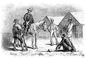 Racist Collection: Boers and Kaffirs, Cape Colony, South Africa, 19th century. Artist: Pranishnikoff