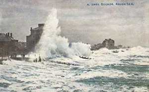 Bognor: Rough Sea, late 19th-early 20th century. Creator: Unknown
