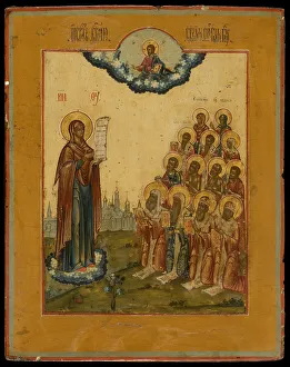 Theotokos Prints: The Bogolyubsky Holy Virgin, Late 18th cent Artist: Russian icon