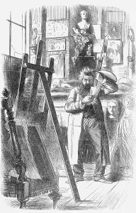 A bohemian artist in his studio, (1859?)