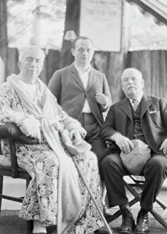Group Portraits Prints: Bohemian Club members, portrait photograph, 1927? Creator: Arnold Genthe