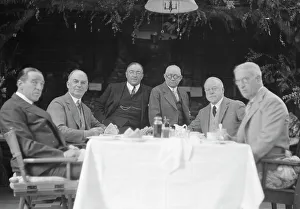 Group Portraits Prints: Bohemian Club members, portrait photograph, 1927? Creator: Arnold Genthe