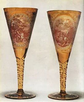 Leonard Gallery: Bohemian glasses, 19th century, (1948). Creator: Unknown