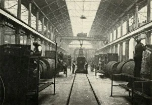 Gibbard Jackson Prints: The Boiler Shop, Locomotive Works, Swindon, c1930. Creator: Unknown