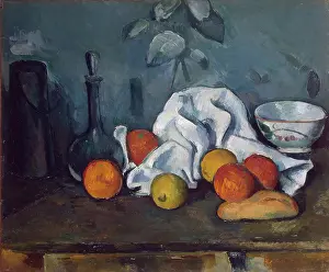 Bottle Prints: Boite a lait, carafe et bol, 1879. Creator: Paul Cezanne