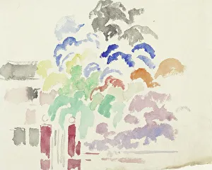 Hendrick Wouters Prints: Boitsfort, the gate of the park, 1892-1916. Creator: Rik Wouters