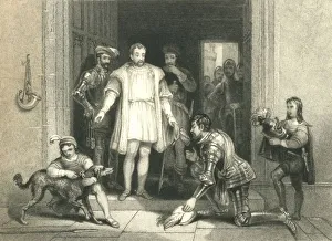 Cattermole Collection: Bolingbrokes False Homage to Richard II. at Flint Castle, 1836. Creators: Unknown