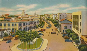 Atlantico Prints: Bolivar Boulevard, Barranquilla, c1940s