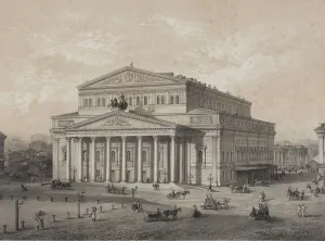 Jacottet Prints: The Bolshoi Theatre in Moscow, 1859