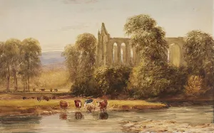 Cox David Prints: Bolton Abbey, Yorkshire, c1820s. Creator: David Cox the Elder