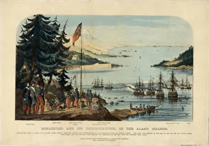 British Fleet Gallery: Bomarsund and its fortifications, in the Aland Islands 1854, 1854. Artist: Anonymous
