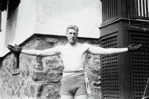 Heavyweight Prints: Bombardier Wells, 1912. Creator: Bain News Service
