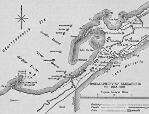 Battles Of The Nineteenth Century Gallery: The Bombardment of Alexandria: Sketch Map, 1902