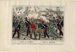 British Fleet Gallery: Bombardment of Kinburn, 1855. Artist: Anonymous