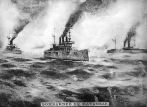 Matanzas Prints: Bombardment of Matanzas, (1898), 1920s