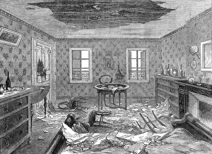 Broken Prints: Bombardment of Paris: effects of a shell bursting in the third storey of a house