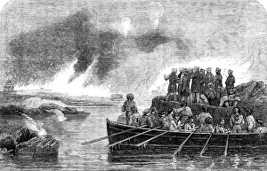 Sveaborg Prints: The Bombardment of Sveaborg - Officers on the Island of Tona Miola - sketched by J