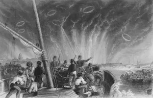 Bombardment of Sweaborg, 1859. Artist: John Watkins Bombardment of Sweaborg, 1859. Artist: John Watkins
