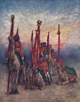 Mumbai Prints: Bombay Chiefs Camp, 1903. Artist: Mortimer L Menpes