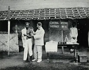 Mumbai Maharashtra India Prints: Bombay plague epidemic, 1896-1897: inoculation against plague