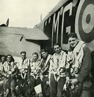 Bomber Pilot Collection: Bomber Crews, c1943. Creator: Cecil Beaton
