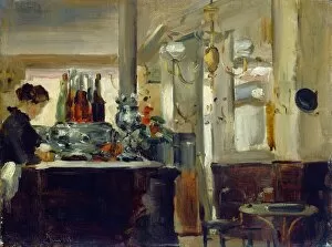 Manet Gallery: Bon Bock Cafe, 1881. Creator: Anon