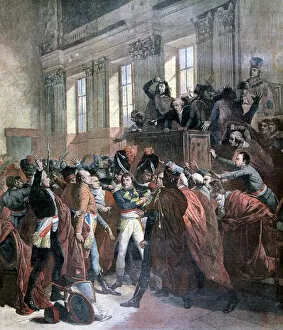 Coup Detat Collection: Bonaparte and the Council of Five Hundred at St Cloud, 10th November 1799, (1893)