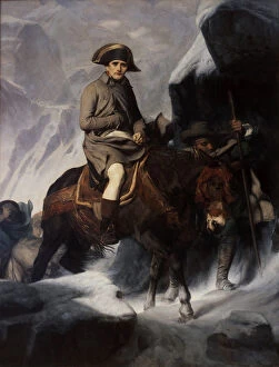 Images Dated 3rd April 2014: Bonaparte Crossing the Alps. Artist: Delaroche, Paul Hippolyte (1797-1856)