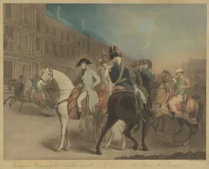 Bonaparte Napoleon Prints: Bonaparte Reviewing the Consular Guard (La Revue du Quintidi). Creator: Charles Turner