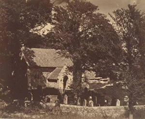 Gravestone Gallery: Bonchurch, 1850s. Creator: Benjamin Brecknell Turner